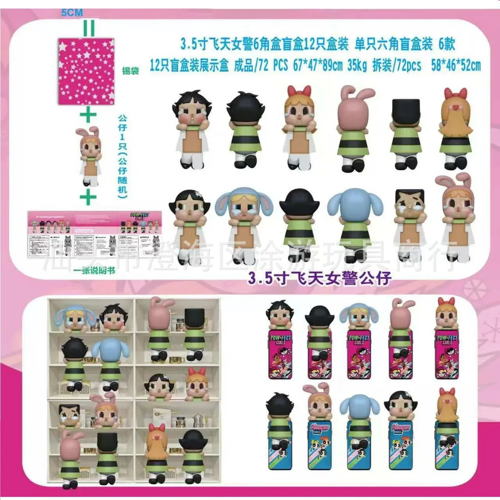 The Powerpuff Girls Season Sonny Angel Hippers Dreaming Animal Back Series Kuromi Stitch Season Action Amine Christmas Toys Gift