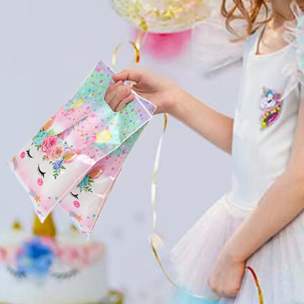 Unicorn Handbag Candy Bags Birthday Party Decoration Kids Gift Packing Bag Happy 1st Birthday Baby Shower Girl Party Supplies