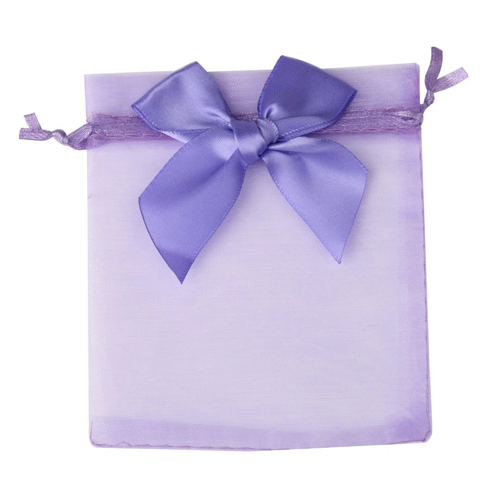 10/20/50pcs/lot New Organza Gift Bag Bowknot Christmas Party Wedding Candy Bags Exquisite Jewelry Packing Drawstring Pouch