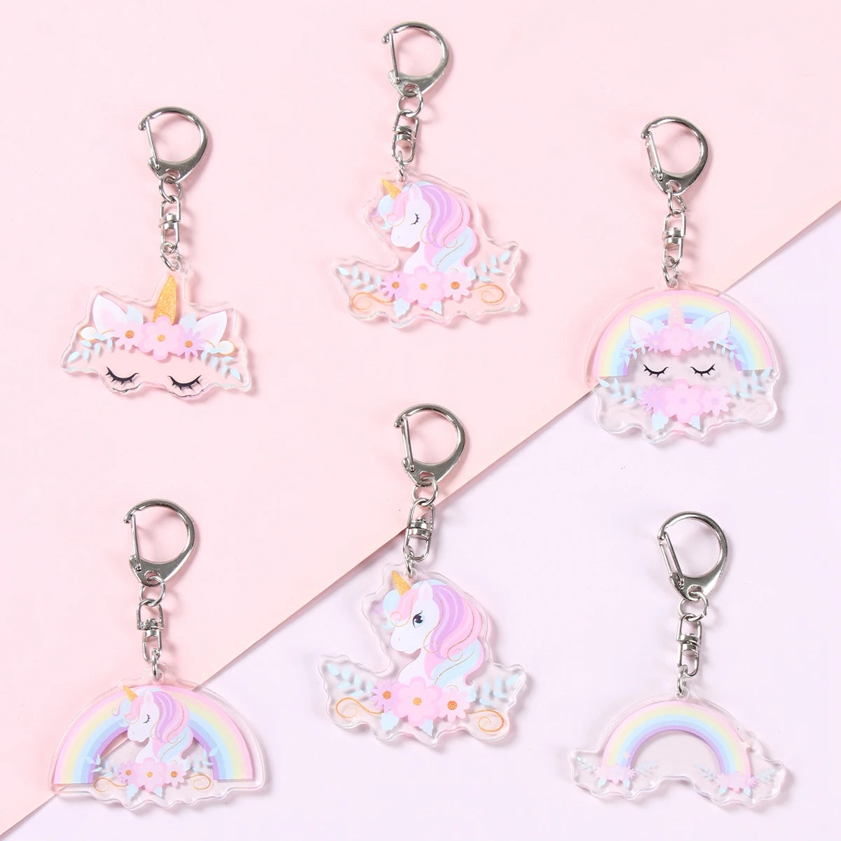 Rainbow Unicorn Disposable Tableware Happy 1st Birthday Party Decorations Kids Favors Gifts Unicorn Baby Shower Girls Supplies