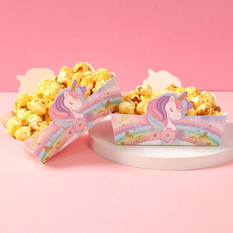 Unicorn Snack Boxes Rainbow Unicorn Birthday Party Decoration Wedding Girls Birthday Party Supplies  Baby Shower Decoration