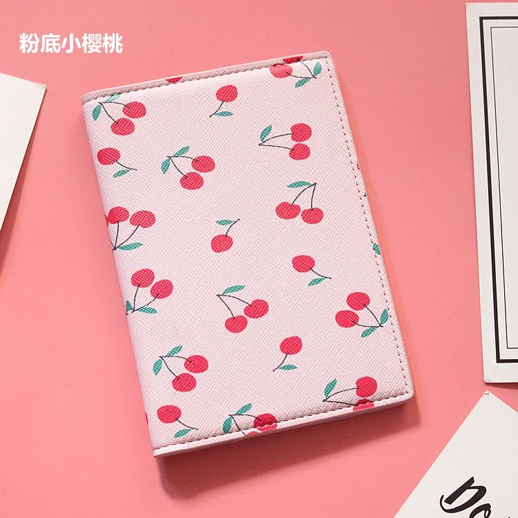 Fashion Men Women Travel Leather Passport Holder Card Case Protector Cover Floral Wallet Bags Flower Passport Cover for girls