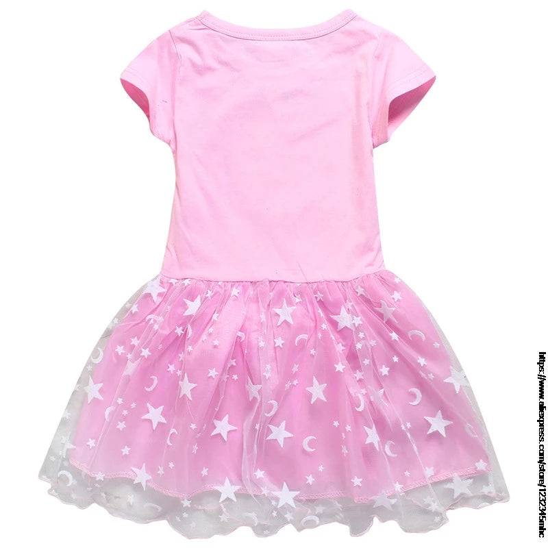 Girls Lilo And Stitch Dress Cotton Kids Dresses for Girls Party Clothes 3 To 10  Vestidos Toddler Costume Birthday Gift
