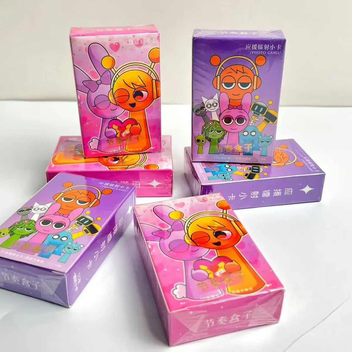 55PCS Sprunki Cartoon Card Game Gift Game Battle Carte Trading Hobbies Hobby Collectibles Game Collection Anime Cards Kids Gifts