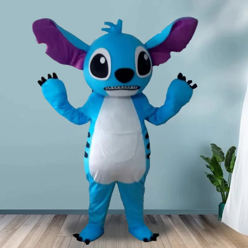 New Blue Lilo & Stitch Mascot Costume Anime Cartoon Character Advertising Fancy Dress Animal Carnival Party Adult Cosplay Suits