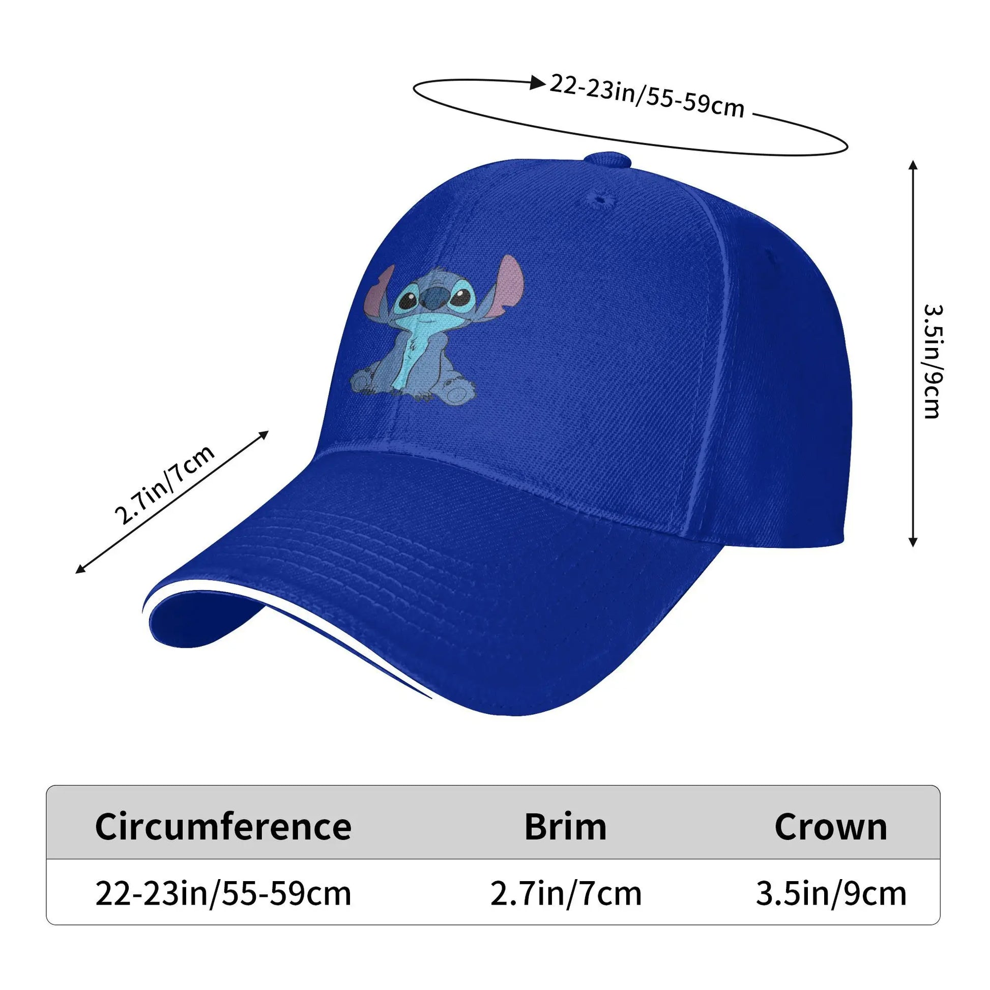 Stitch Angel Lilo Baseball Caps Popular Cartoon Sandwich Hats for Men Women Adjustable Hats Cap Running Golf