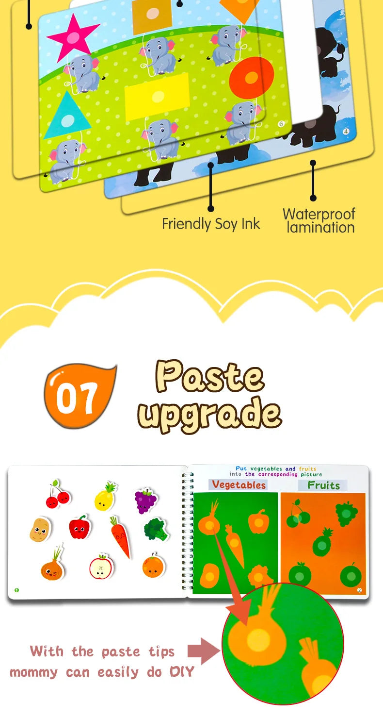Montessori Busy Book For Kids 2 3 4 Years Preschool Kids Learning Toys Toddlers Activity Book Montessori Baby Toys Book