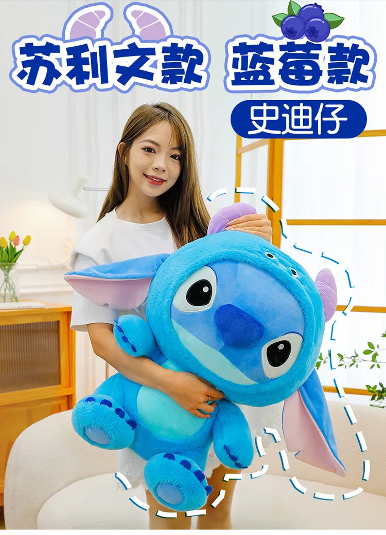 Big Size 55cm Cartoon Plush Toy Dolls Stitch Sullivan Doll Blue Stitch Kids Christmas Pillow Doll Baby Cloth Doll Ornament Gift
