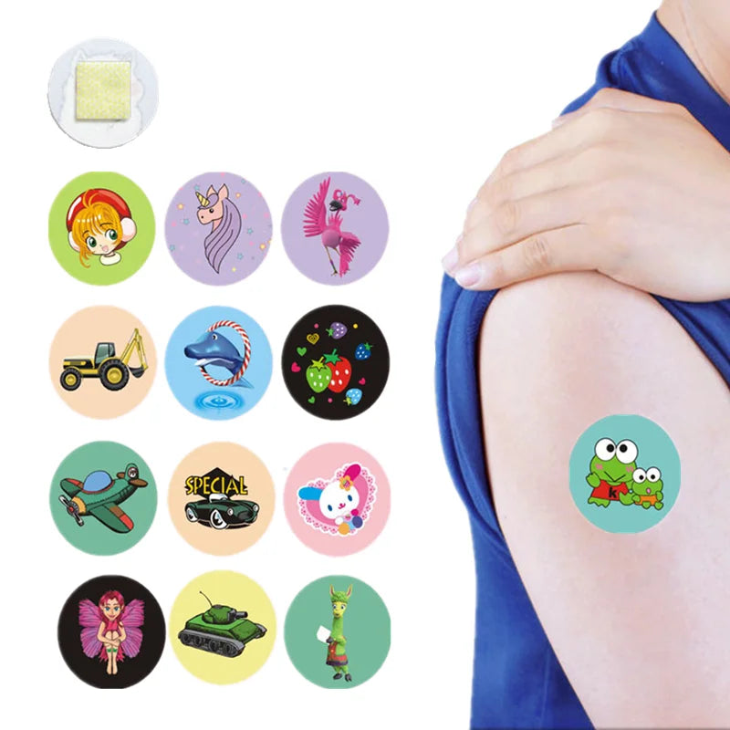 120pcs Vibrant Cartoon Waterproof Bandages  Breathable Self Adhesive Mini Round Wound Care For Kids  Adults Bandages For Kids