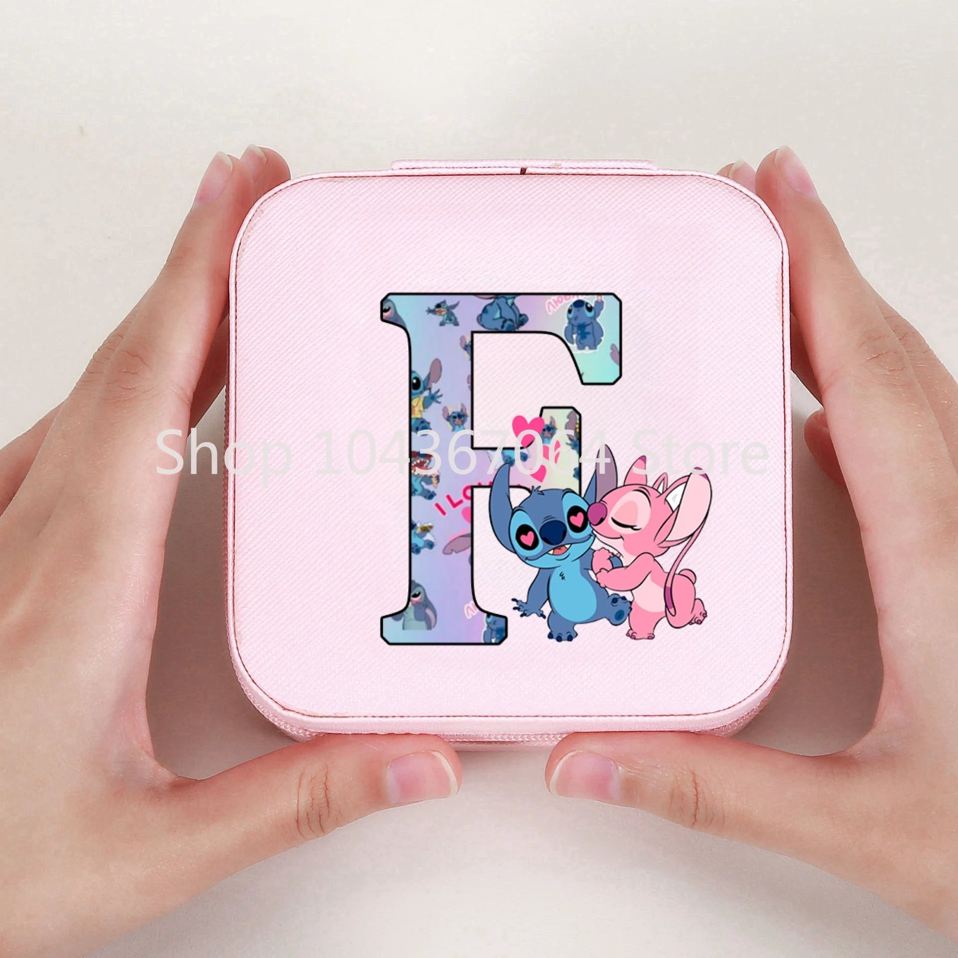Portable Stitch Jewelry Box Organizer Storage Box Travel Jewelry Case Earrings Necklace Ring Stitch Jewelry Boxes Birthday Gifts