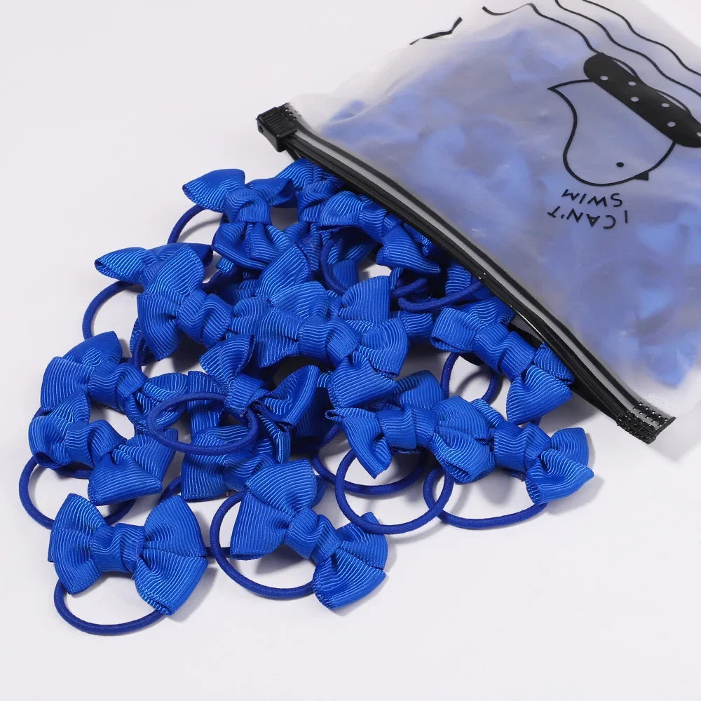 5Pcs Children Hair Ties Headdress Girls Scrunchies Elastic Hair Band Kids Hair Rope Bow Rubber Band Set Baby Accessories