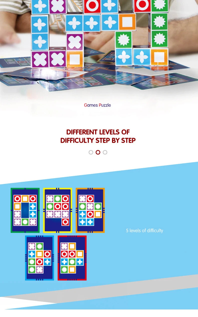 Updated Kids Space Logical Thinking Board Game Matching Puzzle Family Party Games Children Interactive Learning Educational Toys