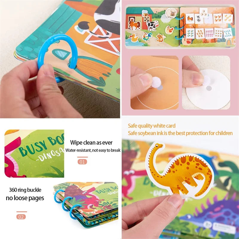 Montessori Busy Book For Kids 2 3 4 Years Preschool Kids Learning Toys Toddlers Activity Book Montessori Baby Toys Book