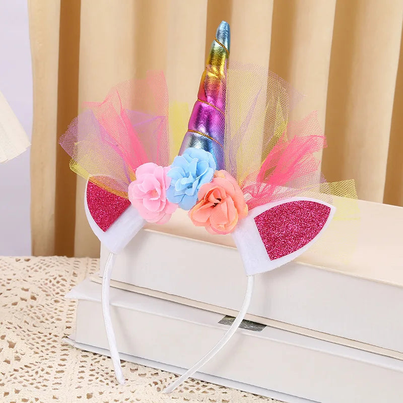 Cute Unicorn Theme Wings Rainbow Little Girls Angel Wings Baby Shower Kids Birthday Party Decoration Prom Performance Cosplay