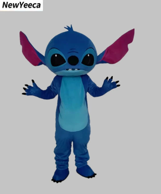 New Blue Lilo & Stitch Mascot Costume Anime Cartoon Character Advertising Fancy Dress Animal Carnival Party Adult Cosplay Suits