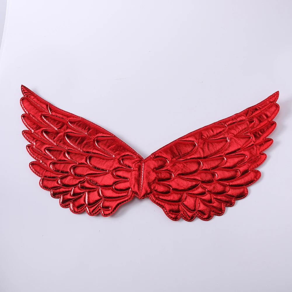 Cute Unicorn Theme Wings Rainbow Little Girls Angel Wings Baby Shower Kids Birthday Party Decoration Prom Performance Cosplay
