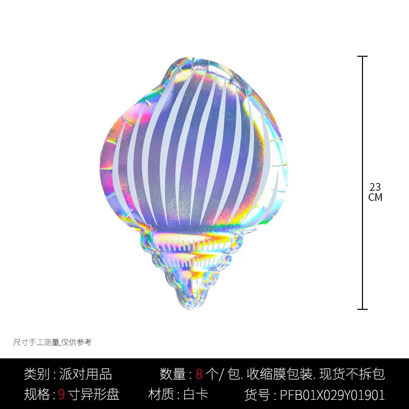 Mermaid Princes Birthday Party Decorations Disposable Tableware Gif Bag Foil Balloon Backdrop Decor Baby Shower Party Supplies