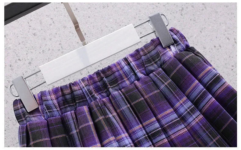 Sanrio Kuromi Kawaii Girls College Style T-shirt Skirt Suit Summer Clothes New Girl Suit Children's Clothes Style Pleated Skirt