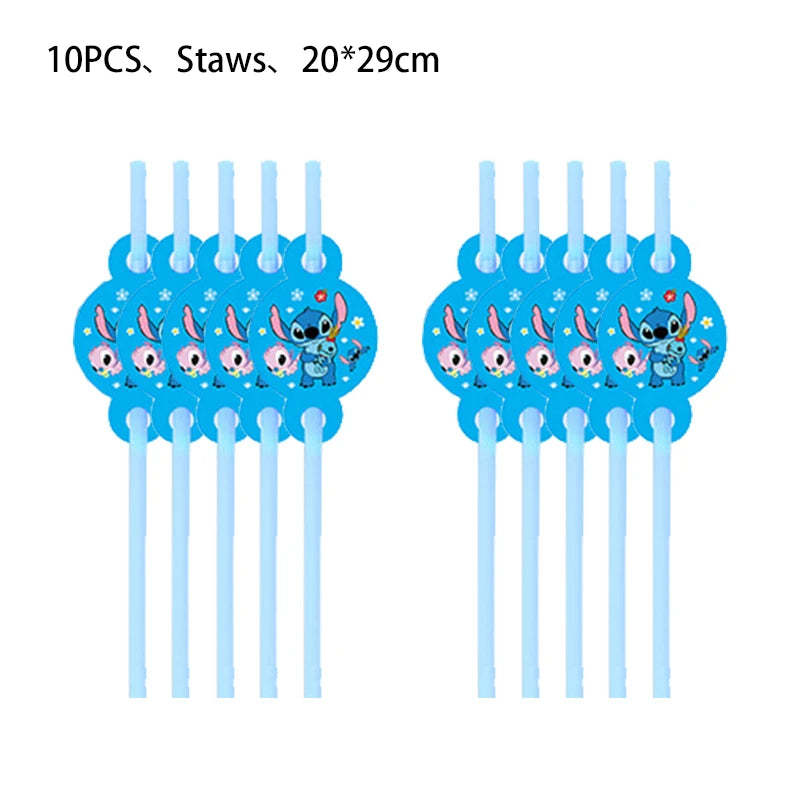 Stitch Party Supplies For Child Lilo And Stitch Birthday Party Decorations Balloons Banner Tablecloth Backdrop Tableware