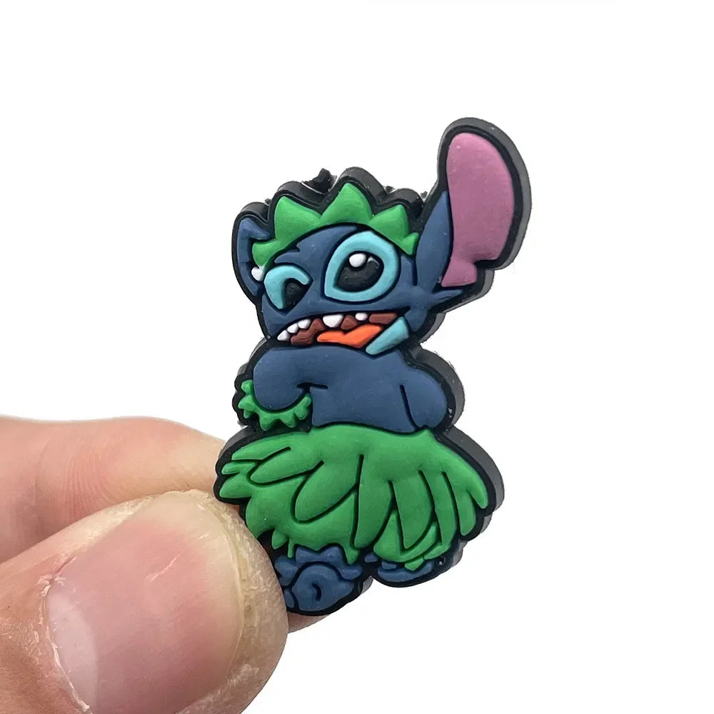 10pcs Lilo Stitch Series Shoe Charms for Crocs DIY Shoe Decorations Stitch Accessories Decorations Sandals Decorate Kids Gifts