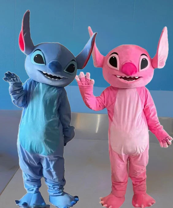 New Blue Lilo & Stitch Mascot Costume Anime Cartoon Character Advertising Fancy Dress Animal Carnival Party Adult Cosplay Suits