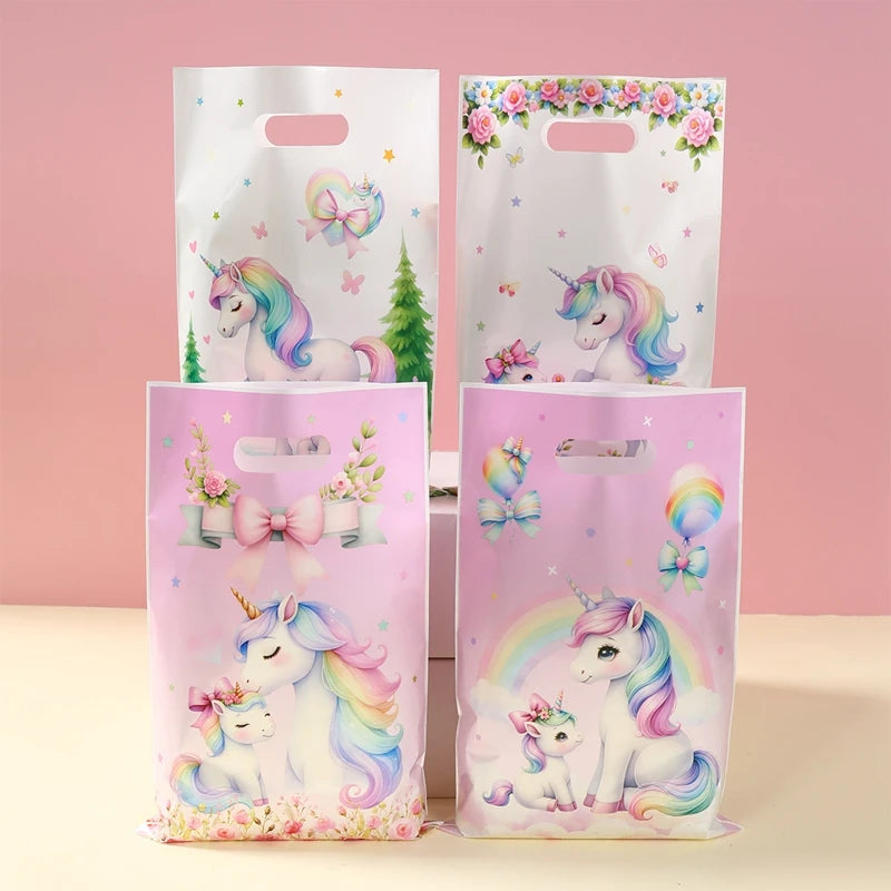 Rainbow Unicorn Disposable Tableware Happy 1st Birthday Party Decorations Kids Unicorn Theme Wedding Baby Shower Girls Supplies