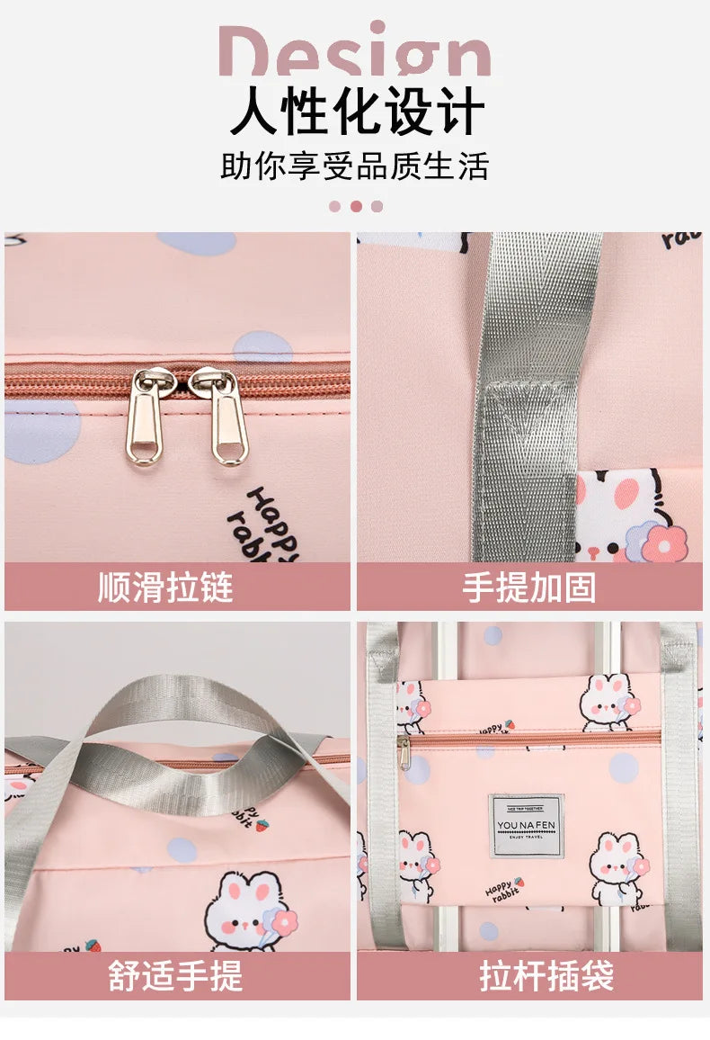 Large Capacity Travel Bag Portable Business Trip Light Portable Student Trolley Case Luggage Bag Maternity Storage Bag for Girls