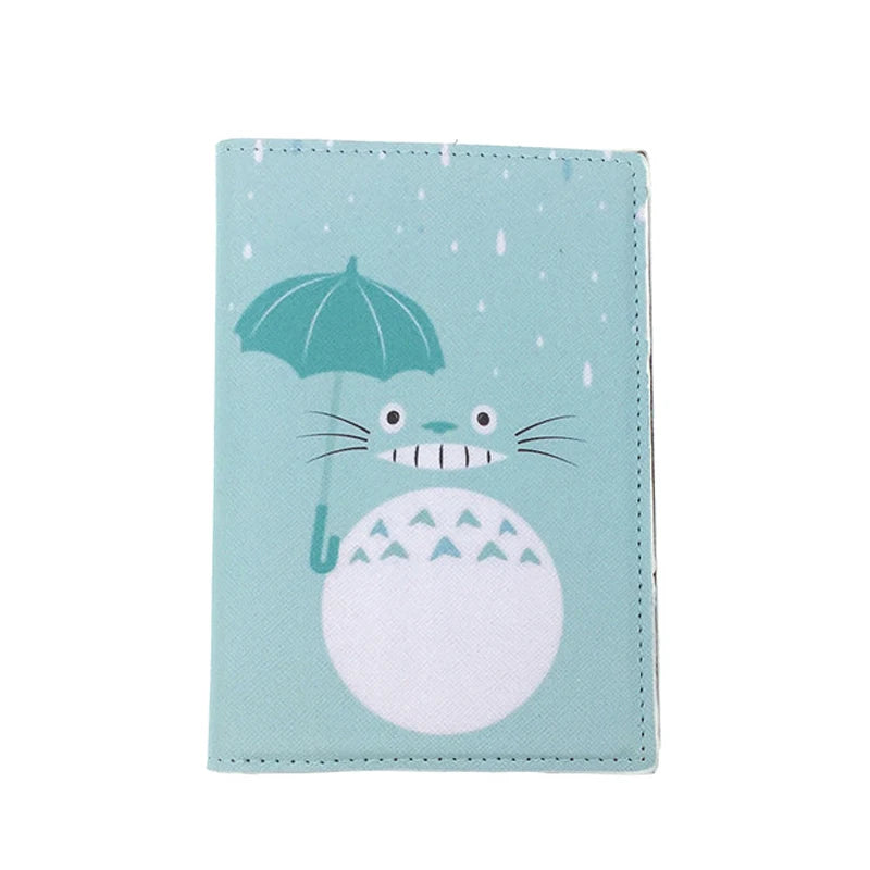Anime Cartoon Passport Cover Women Girl ID Bank Card Address Holder Boarding Travel Accessories PU Leather Passport Case Wallet