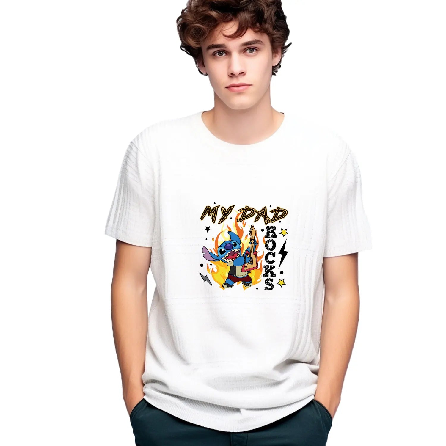 Dad Squad King Lion Toy Story Mickey Stitch Happy Father's Day Iron on Picture on Clothes Strong viscosity Diy Craft