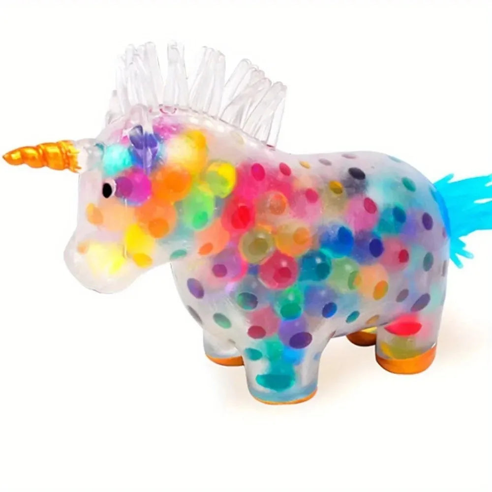 Unicorn Stress Balls Toy Heal Your Mood Unicorn Squeeze Toy Stress and Anxiety Relief Unicorn Ball Toy Colorful Gel Water