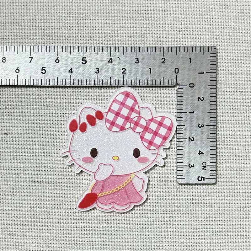 2pcs Cartoon Sanrio Acrylic Flatback Accessories DIY Hair Accessories Hairpin Jewelry Jewelry Mobile Phone Case Charms