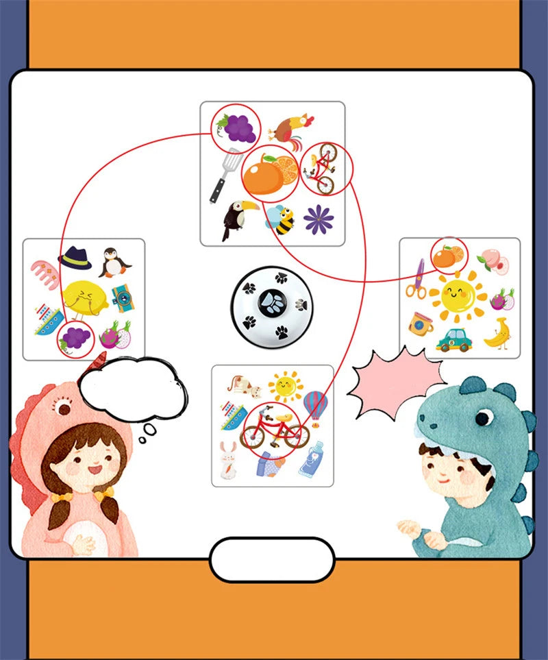 Crazy Flip Card Cognition Matching Game Reaction Brain Memory Training Interactive Table Game Kids Montessori Educational Toys
