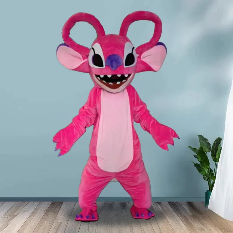 New Blue Lilo & Stitch Mascot Costume Anime Cartoon Character Advertising Fancy Dress Animal Carnival Party Adult Cosplay Suits