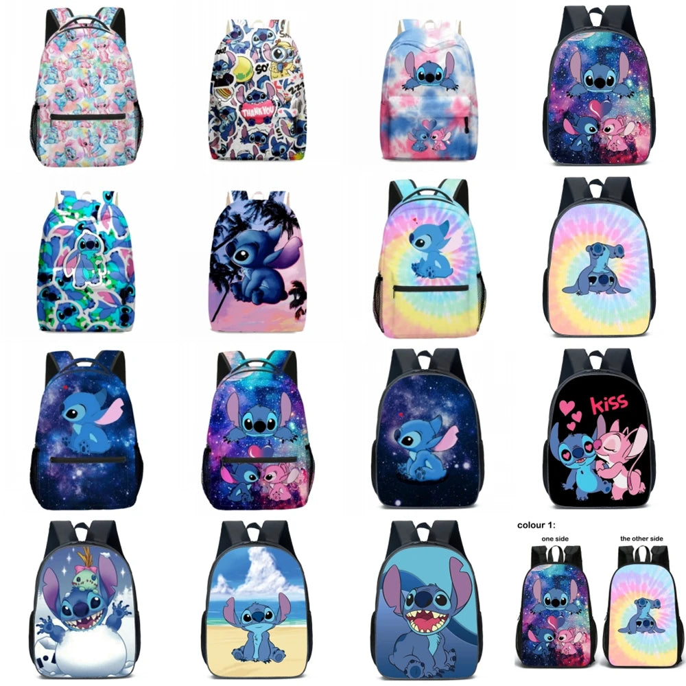 MINISO Lilo & Stitch Angel Cosplay Costume Backpack Computer School Bag Xmas Gift