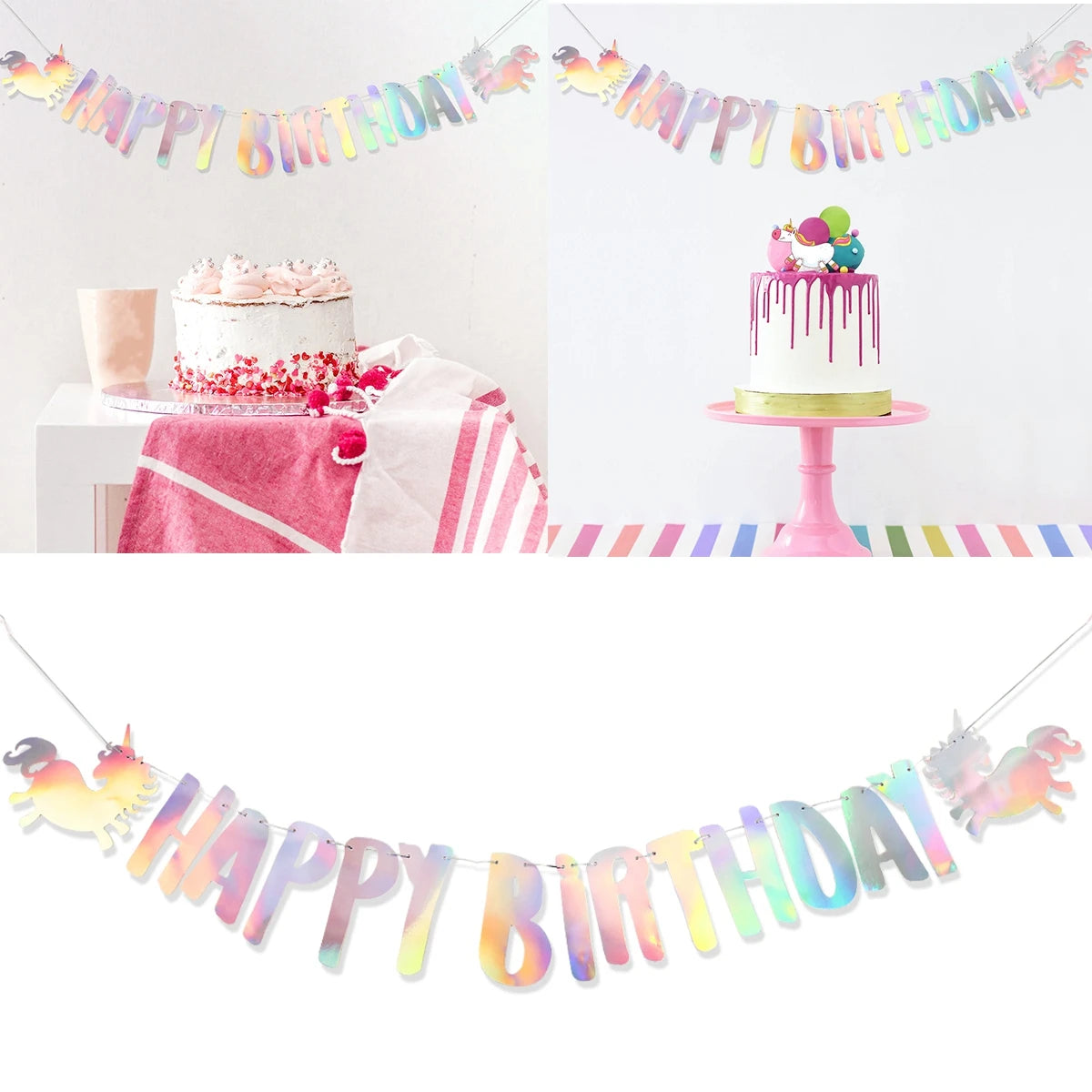 Unicorn Disposable Tableware Balloon Birthday Party Decoration Baby Shower Girl Kids Unicorn Decor 1st Birthday Party Supplies