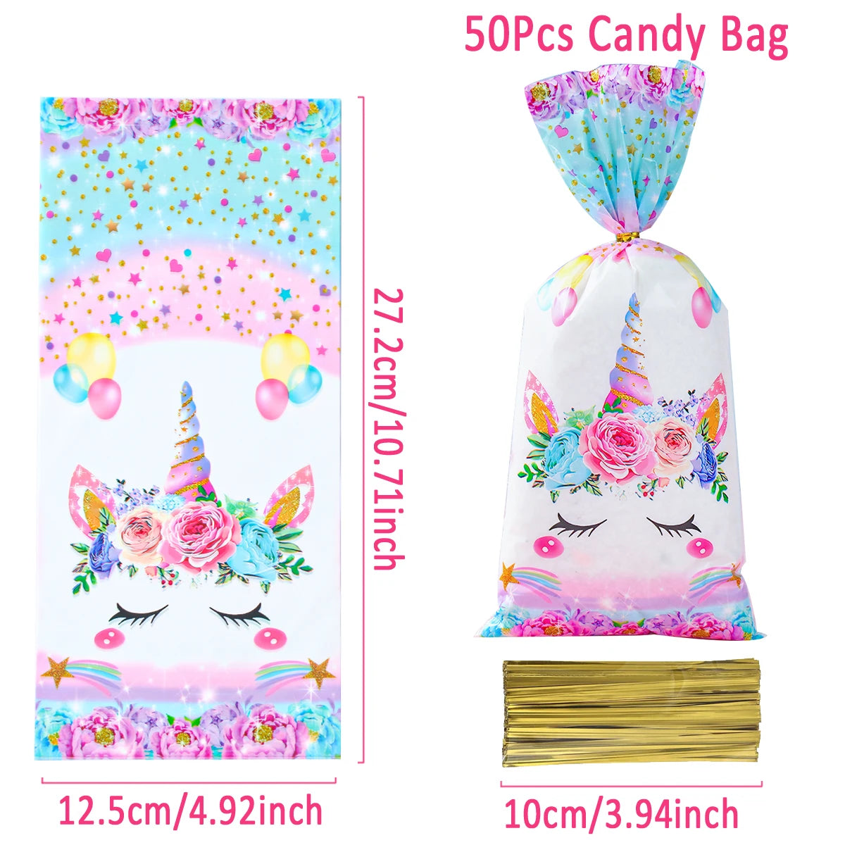 Unicorn Handbag Candy Bags Birthday Party Decoration Kids Gift Packing Bag Happy 1st Birthday Baby Shower Girl Party Supplies