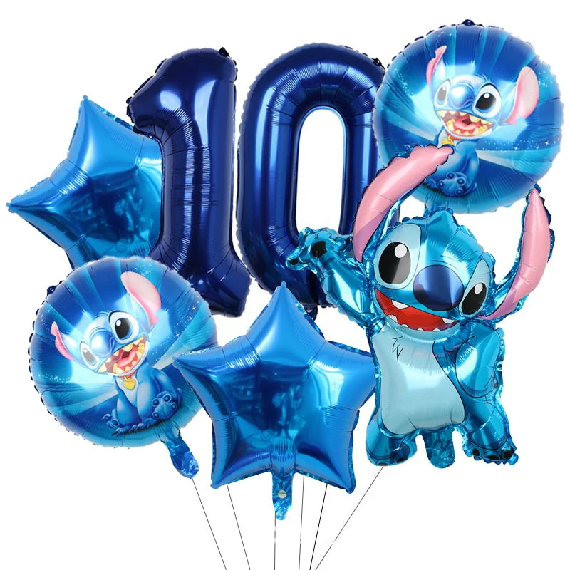 New Stitch Birthday Party Decoration Tableware Balloons Cups Plates Banner Straws Lilo And Stitch Theme Party Supplies Toy Gifts