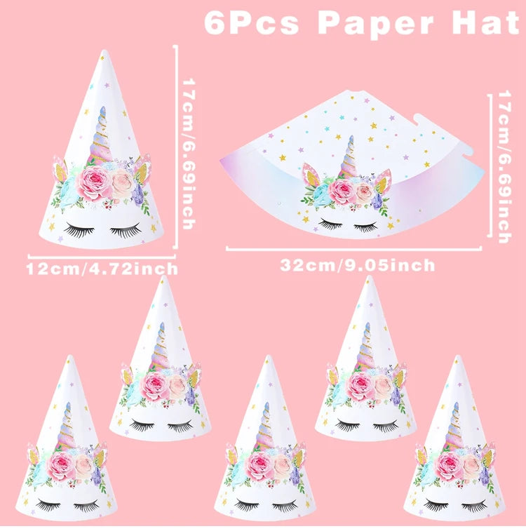 Unicorn Party Decoration Disposable Tableware Unicorn Birthday Party Decorations Kids Baby Shower Girl Birthday Party Supplies