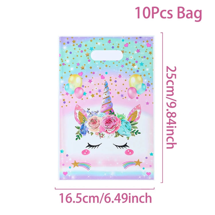 Unicorn Party Decoration Disposable Tableware Unicorn Birthday Party Decorations Kids Baby Shower Girl Birthday Party Supplies
