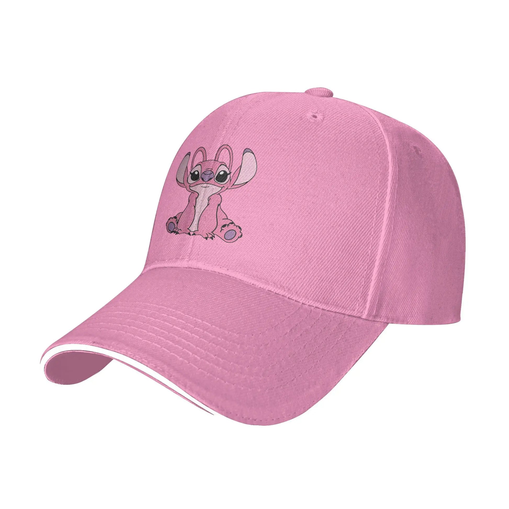 Stitch Angel Lilo Baseball Caps Vintage Kawaii Anime  Sandwich Cap for Men Women Adjustable Dad Hat Outdoor