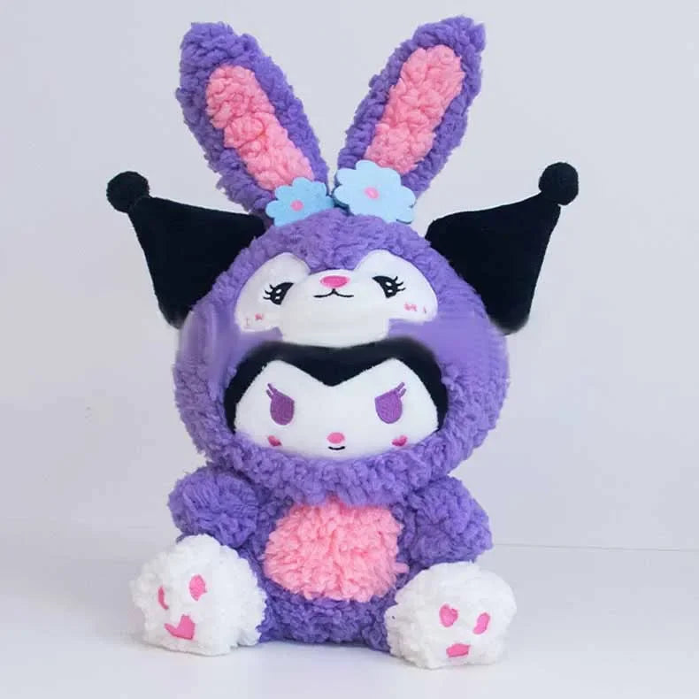 20cm Cute Plush Toys KT Cat Kuromi Cinnamoroll Dog Sanrio Child Plushies Stuffed Toy Stitch Pacha Dog Dolls Pillow birthday Gift