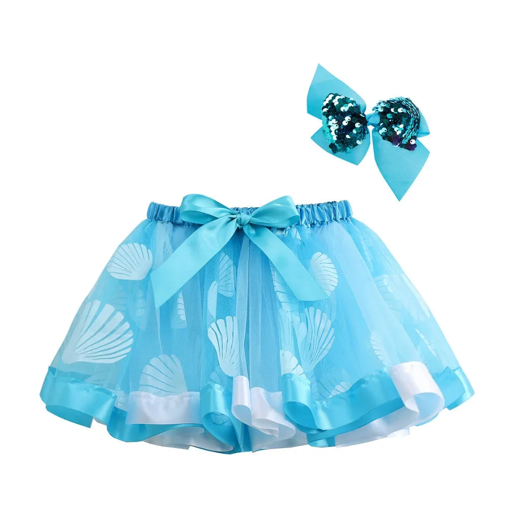 Lilo&Stitch Baby Girls Dress Sets Clothes Kids Cute Number Printed T-shirt+Skirt 2pcs Children Princess Birthday Party Costumes