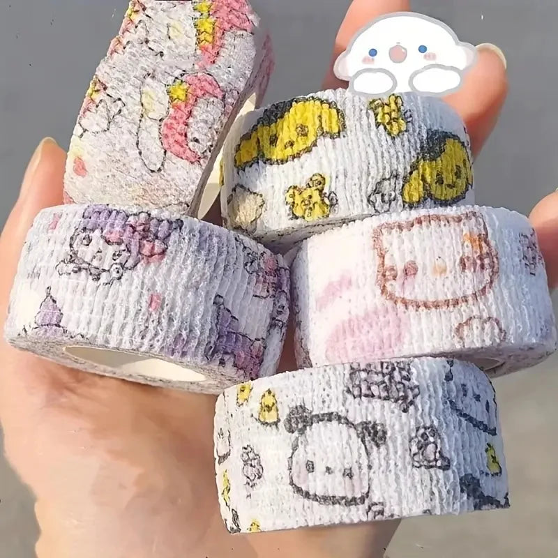 Anime Sanrio Hello Kitty Adorable Cartoon Bandages Protector Care Guard Bandage for Student Cute Stationery Tape Girls Gift