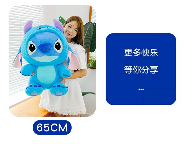 Big Size 55cm Cartoon Plush Toy Dolls Stitch Sullivan Doll Blue Stitch Kids Christmas Pillow Doll Baby Cloth Doll Ornament Gift