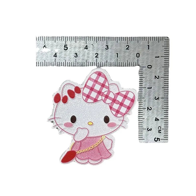 2pcs Cartoon Sanrio Acrylic Flatback Accessories DIY Hair Accessories Hairpin Jewelry Jewelry Mobile Phone Case Charms