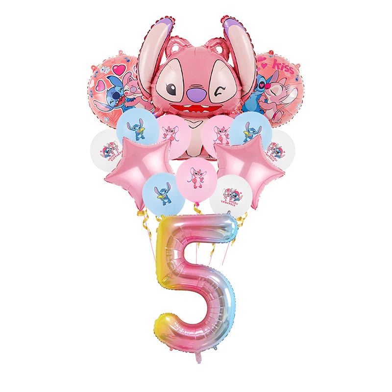 Lilo And Stitch Birthday Decorations Stitch Birthday Girl Party Decor Supplies Balloons Backdrop Banner Plates Cups Tablecloth