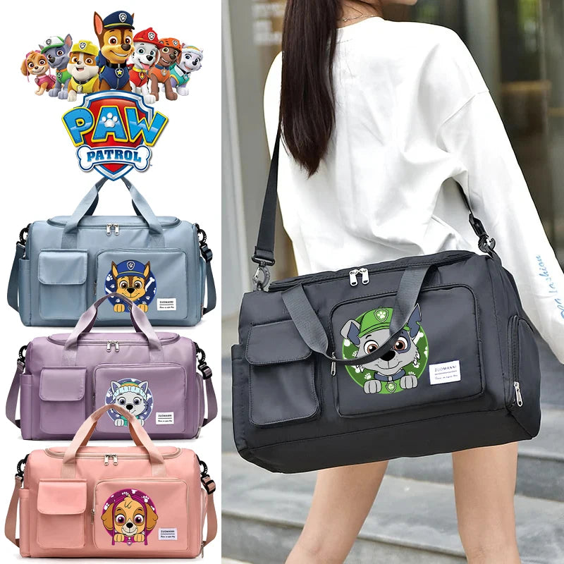 PAW Patrols Kids Large Capacity Traveling Bag Children Anime Printed Duffel Bags Boy Girl Cartoon Cute Luggage Handbag Gift 2024