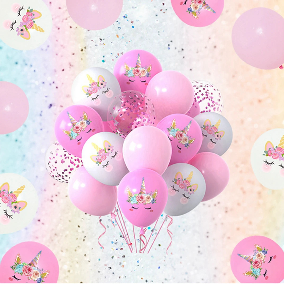 Pink Unicorn Latex Balloon Unicorn Theme Birthday Party Decoration Kids Girl Baby Shower Party Supplies Wedding Confetti Ballons