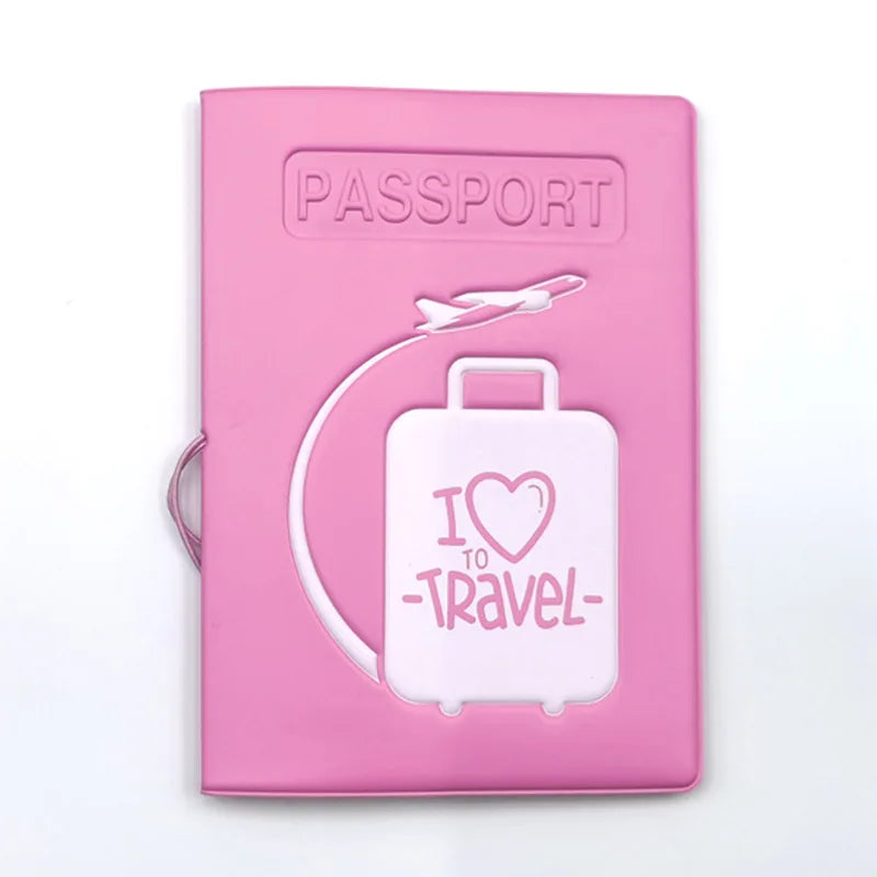 Colorful  Emboss Women's Passport Cover  Print Girls Boys ID Card Holder Travel Ticket Passport Case Drop Shipping
