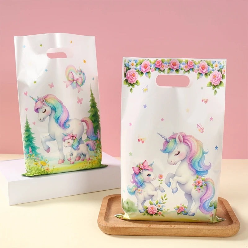 Rainbow Unicorn Disposable Tableware Happy 1st Birthday Party Decorations Kids Unicorn Theme Wedding Baby Shower Girls Supplies